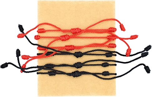 Evil Eye 7 Knot Lucky Bracelets Adjustable Red String Amulet for Women Men in Kuwait