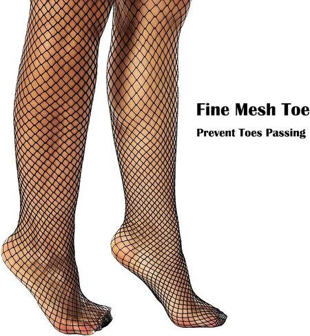 JarseHera 2-3 Pair Fishnet Thigh high Stockings for Women Silicone Lace Top Stay Up Tights Hold Up Pantyhose Nylon Sets in Kuwait