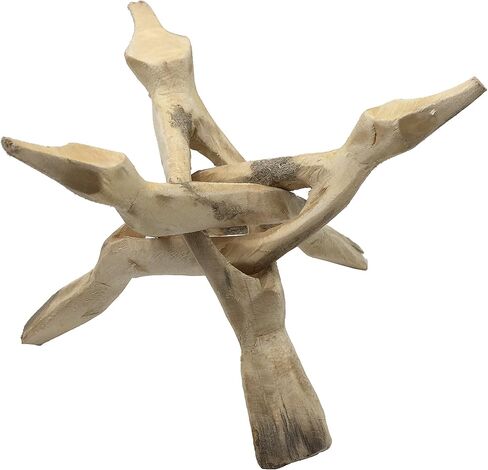Alternative Imagination Wooden Tripod Stand - 8 Inch Display Stand For Home Decor, Abalone Shell, Crystal Ball and More in Kuwait