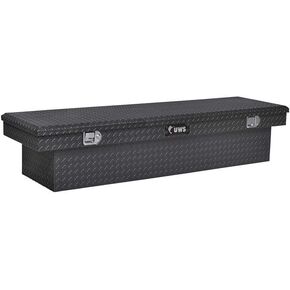 UWS EC10572 72-Inch Gloss Black Heavy-Wall Aluminum Truck Tool Box, RigidCore Lid