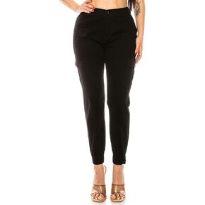 LONGBIDA Women's High Waist Cargo Jogger Pants Casual Lightweight Tapered Leg Pant with 6 Pockets