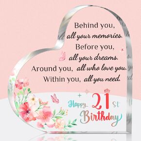 Christmas Gifts for Sister, Sister Gifts from Sisters, Engraved Acrylic Block Puzzle 3.9x3.3 inch - Happy Birthday Gifts for Sister, Sister Gifts from Sisters Brothers, Unique Gifts for Sisters Adult