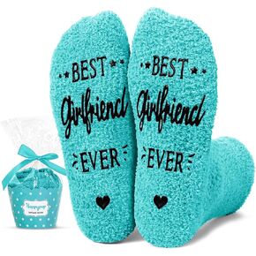 HAPPYPOP Gifts For Girlfriend From Boyfriend - Cute Girlfriend Gifts for Her, Girlfriend Gift Ideas, Girlfriend Socks, Best Girlfriend Ever