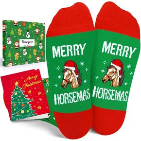HAPPYPOP Christmas Gifts for Kids Men Women - Christmas Stockings Xmas Stocking Stuffers for Horse Lovers