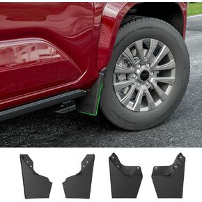 Mud Flaps Compatible with 2024 2025 Toyota Tacoma Splash Guards 4PCS Front & Rear Mudguard Replacement for 2024 2025 Toyota Tacoma Accessories
