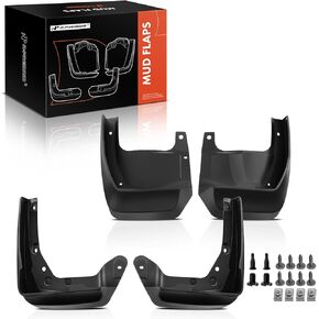 A-Premium Set of 4PCS Mud Flaps Splash Guards Mudguards Mudflaps with Hardware Kits Accessory Compatible with Honda Odyssey 2014-2017 Mini Passenger Van, Front and Rear (Driver & Passenger Sides)