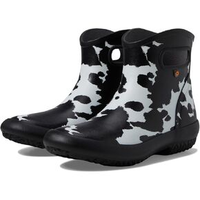 BOGS Patch Ankle - Cow Black/White 7 B (M)