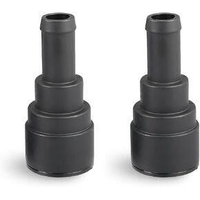 2 PCS Auto 2.99" x 1.34" Heater Coolant Hose Connector, Tight Fitting Leak-proof Connector Standard Replacement 15032062 15151873 15151875 for Buick GMC Chevrolet Ford Lincoln (Black)
