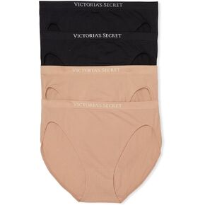 Victoria's Secret Seamless Brief Panty Pack, High Leg Cut, Underwear for Women, 7 Pack, Core Basics (XS)