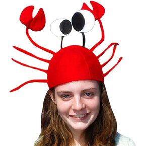 Funny Crab Hat, Red Crawfish Cap for Children's Day Halloween Christmas Easter Decoration Party Supplies