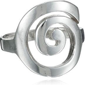 Mimi Sterling Silver Large Open Celtic Swirl Ring