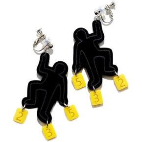 Acrylic Clip on Earrings for Women, Colorful Dangle Earrings Comfortable Clip on Earrings Woman, Unique Cute Funny Clip Earrings Non Pierced Birthday Women's Day Mother's Day Gift
