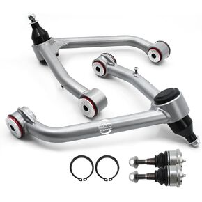 Front Upper Control Arms for 2007-2018 Chevy Silverado1500 GMC, 2-4" Lift Tubular Steel Control Arm for 2007-2014 Suburban1500 & Avalanche, 2007-2020 GMC Sierra 1500 Yukon & Cadillac Escalade
