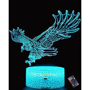 LETOUR Night Light for Kids Horse 3D Night Light Porpoise Illusion Lamp with Remote Control 16 Color Changing Xmas Halloween Birthday Gift for Child Baby Boy,Valentines Day Gifts for Kids