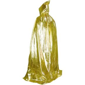 Halloween Party Christmas Magic Devil Long Vampire Dracula 59 Inch Hooded Cloak Fancy Dress Costume Cape Gold