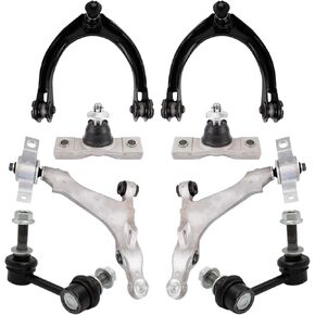 TRQ Front Suspension Kit Ball Joint Control Arm Control Arm with Ball Joint Sway Bar Stabilizer Link Compatible with 2006 Lexus GS300 2007-2011 GS350 2006-2015 IS250 2016-2022 IS300 2011-2021 IS350