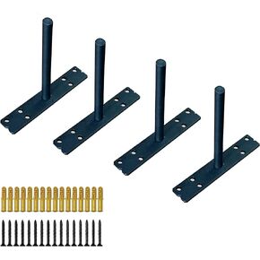 Floating Shelf Brackets 6 Inch Shelves Hardware-Blind Shelf Supports,Brackets for Floating Shelves (Set of 4)