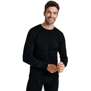 METARINO Men's 100% Merino Wool Base Layer Shirt Long Sleeve Thermal Underwear for Hiking Travel Skiing