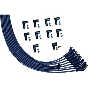 Moroso 51009 Ultra Series Black Universal V8 Spark Plug Wires, 135 Degree Plug Ends, HEI Distributor