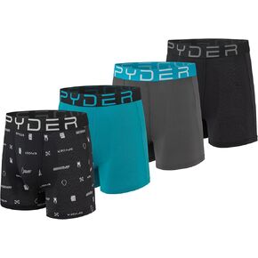Spyder Mens Boxer Briefs Performance Nylon Mesh Sports Underwear