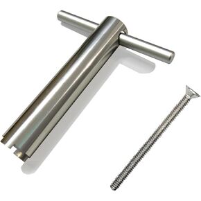 Upgraded Retainer Removal Tool & Screw Set for 1224 Cartridge Retainer with Handle, Easy to Push & Pull Rebuild Puller Kit for 1224 Retainer Faucet Replacement Repair Parts