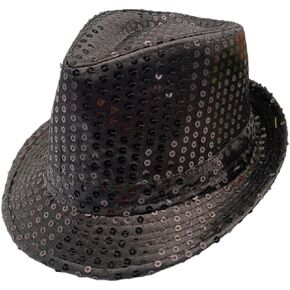 Sequin Fedoras Hats for Kids, Assorted Color, Bulk, Mardi Gras, Gangster Costume