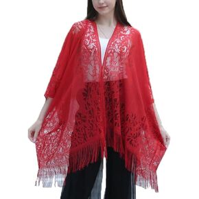 Lace Shawls and Wraps for Women 1920s Pashmina Cape Cardigan for Evening Wedding Gatsby Costume Party