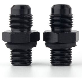 4L60E 6 AN x 1/4NPS Transmission Cooler Adapter Fittings Front and Rear -AOD TH350 TH400 700R4 200-4R TR6060 4R100 4R70W C5 Aluminum 551114 (Pack Of 2)
