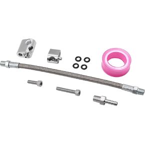 Throttle Body Stainless Steel Braided Hose Kit Replacement for 3-Bolt DBC DBW Gen 3 Coolant Steam Port Crossover Hose Kits,Compatible with GM LS Series LS1 LSX LM7 LR4 LQ4 LS6 L59 LQ9 LM4 L33 551675