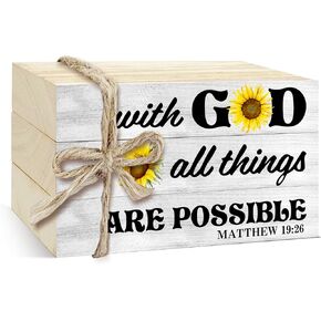 3 Pcs Decorative Books for Home Decor, Mini Faux Books Decoration, Christian Wooden Books Tiered Tray Decor, Stacked Books for Decorating Living Room Coffee Tables Bookshelf Fireplace（13）