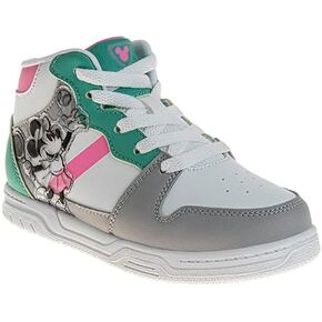 Disney Minnie Mouse High Top Sneakers for Girls - Kids Sneaker Ankle Hightops Lightweight Athletic Breathable Casual Shoes (Size Little Kid - Big Kid)