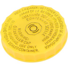 Motoforti Brake Master Cylinder Reservoir Cap, for Jeep Cherokee 2014-2020, Plastic, No.68211910AB, Yellow