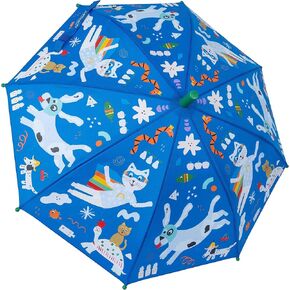 Floss & Rock Pets Color Changing Umbrella, 25.98-inch Height, Rainy Days