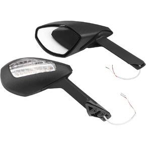 Worldmotop Offroad Rear View Side Mirror Adjustable Motorcycle Side Rearview Mirrors Compatible with Ducati 959 Panigale 2016-2019 1299 Panigale/S/R 2015-2019 2018 2017