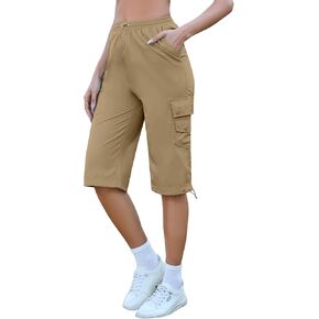 Marvmys Women's Cargo Capris Hiking Pants Lightweight Quick Dry Outdoor Athletic Travel Casual Loose Comfy with Pockets in Saudi Arabia