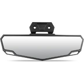 DNA MOTORING Front UTV Rearview Mirror, Black/Chrome Glass, Compatible With Honda Kawasaki Suzuki Yamaha UTV (SxS), With 1.75" Clips, Irregular shape Style, MP-MR-U018