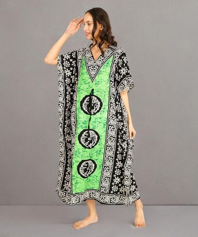 سترة قفطان للسيدات من Tengru كيمونو ماكسي للنساء Dashiki قفطان أفريقي مقاس كبير كيمونو للفتيات في أي مناسبة in Kuwait