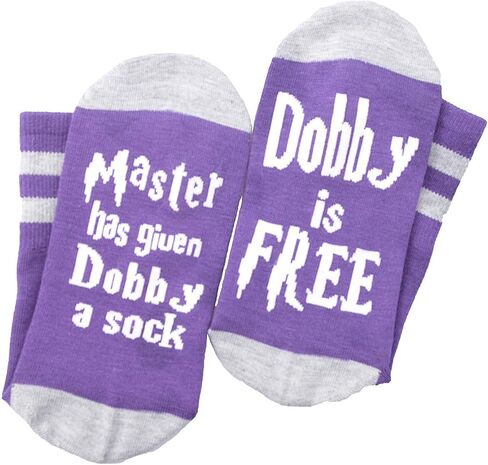 Dobby Socks Funny Christmas Gift Adult Cotton Crew Socks Novelty Cute Christmas Stocking Stuffers in Saudi Arabia