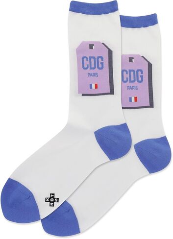 Hot Sox Women's Fun Travel & Cities Crew Socks-1 Pair Pack-Cool & Artistic Novelty Fashion Gifts in Saudi Arabia