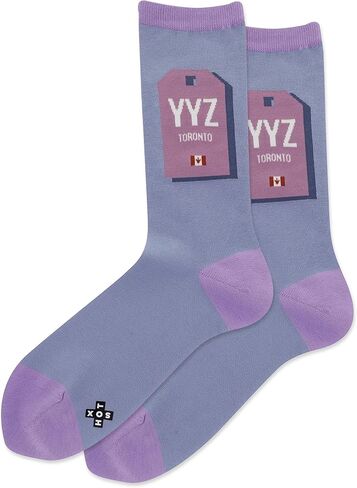 Hot Sox Women's Fun Travel & Cities Crew Socks-1 Pair Pack-Cool & Artistic Novelty Fashion Gifts in Saudi Arabia