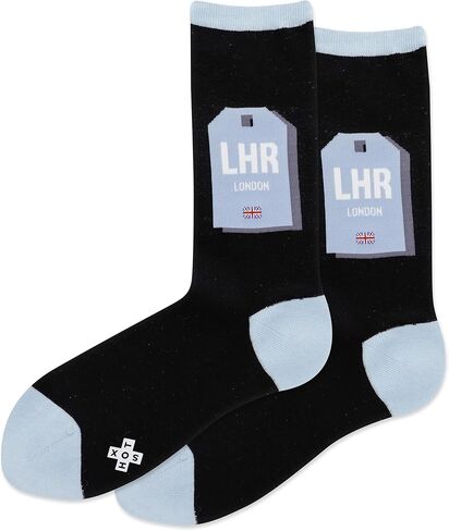 Hot Sox Women's Fun Travel & Cities Crew Socks-1 Pair Pack-Cool & Artistic Novelty Fashion Gifts in Saudi Arabia