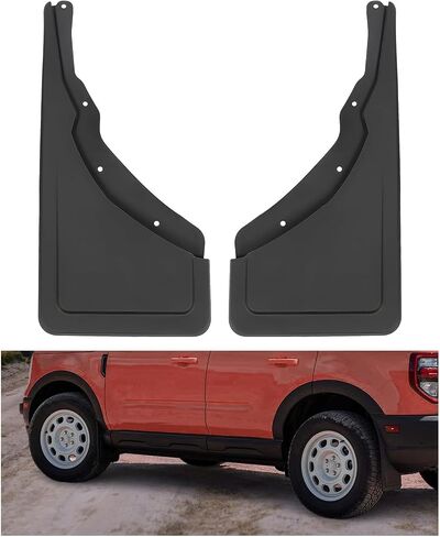 KUAFU Front Splash Shield Guards Compatible with 2021-2024 Ford Bronco Sport Replacement for M1PZ-16A550-AA Splash Guards Mud Flaps Black 2Pcs in Saudi Arabia