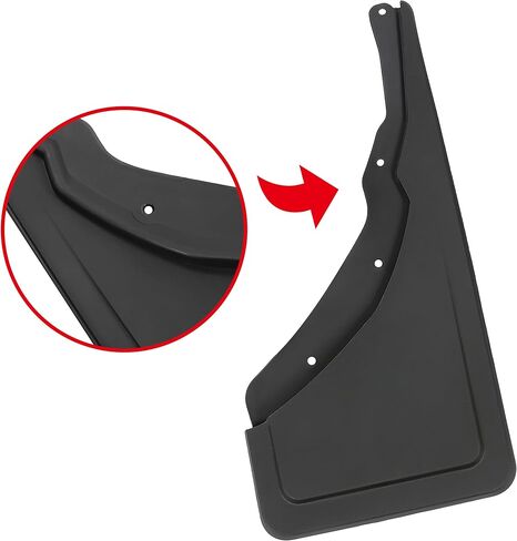 KUAFU Front Splash Shield Guards Compatible with 2021-2024 Ford Bronco Sport Replacement for M1PZ-16A550-AA Splash Guards Mud Flaps Black 2Pcs in Saudi Arabia