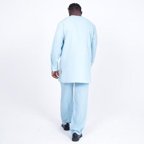 African Dashiki Outfits for Men African Suits Long Sleeve Print Shirts and Pant African Mens Clothing Wedding Wear in Kuwait