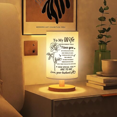 Welsky Birthday Gifts for Wife from Husband, Wife Birthday Gifts Ideas, Personalized Table Lamp Gifts for Wife, Anniversary Wedding Gifts for Her Romantic, Love Gifts for Her Wife in Kuwait