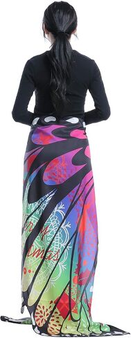 AWAYTR Women Butterfly Wings Shawl - Fairy Ladies Cape Halloween Dress Up Costume Accessory in Saudi Arabia