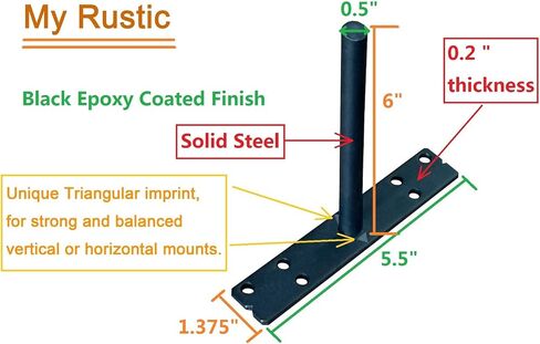 Floating Shelf Brackets 6 Inch Shelves Hardware-Blind Shelf Supports,Brackets for Floating Shelves (Set of 4) in Saudi Arabia