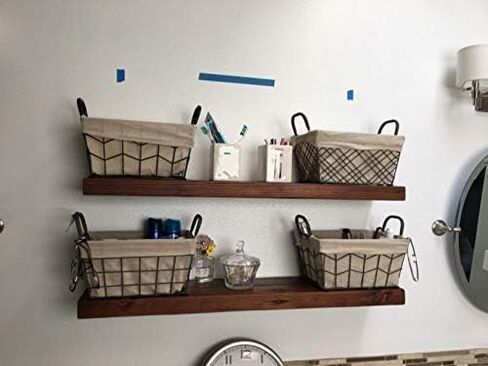 Floating Shelf Brackets 6 Inch Shelves Hardware-Blind Shelf Supports,Brackets for Floating Shelves (Set of 4) in Saudi Arabia