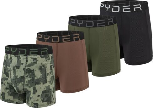 Spyder Mens Boxer Briefs Performance Nylon Mesh Sports Underwear in Saudi Arabia