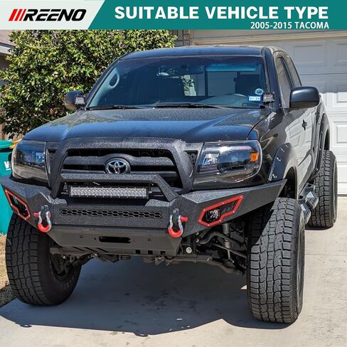 Front Bumper Fit For 2005-2015 Toyota Tacoma(2nd Gen) Fine Textured Black in Kuwait